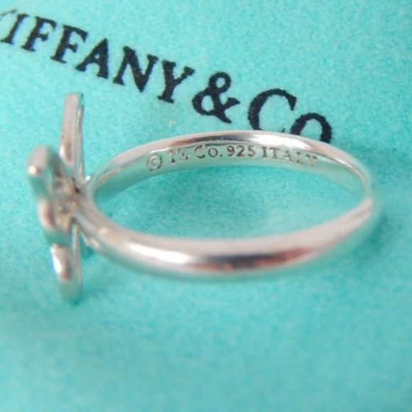 LK NEW! Adorable Tiffany & Co Sterling Silver Butterfly Ring from Italy Ring - Picture 3 of 5